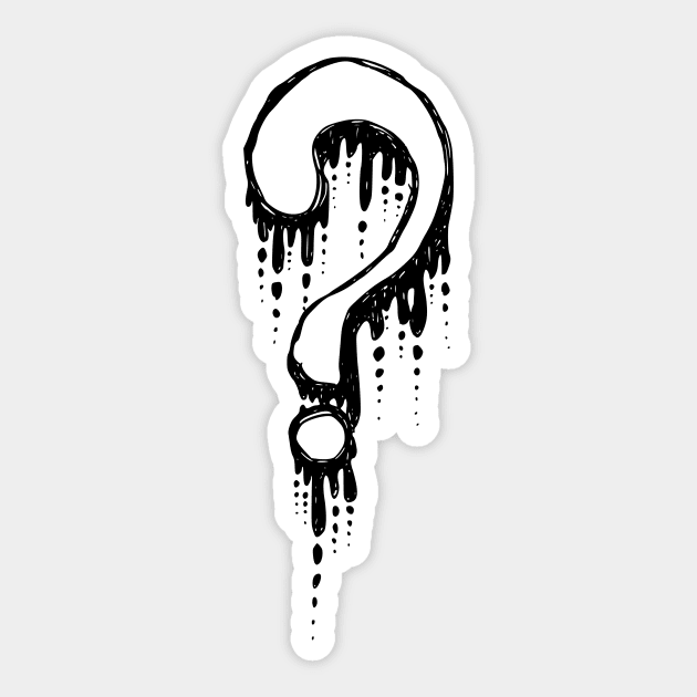 Question Mark Sticker by TKDoodle